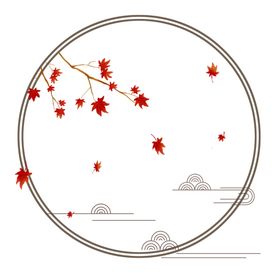 中国风花纹花边边框素材