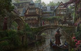 彩色动漫人物插画背景