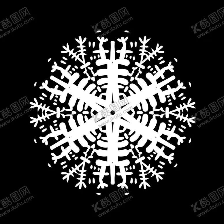 编号：48010704252139214165【酷图网】源文件下载-冬天白色雪花免扣元素