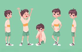 人物不同动作
