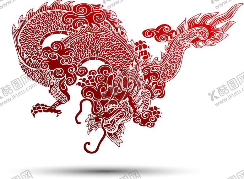 编号：43096204060035312597【酷图网】源文件下载-中国风金色龙元素