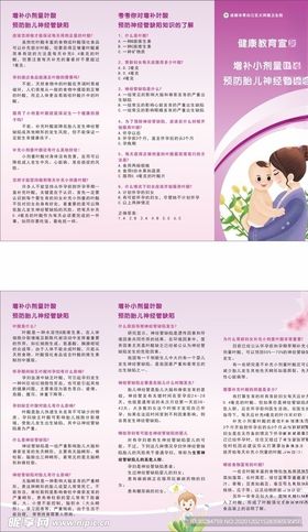 叶酸折页