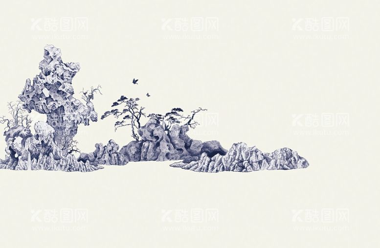 编号：73697212180450317542【酷图网】源文件下载-国画山水画