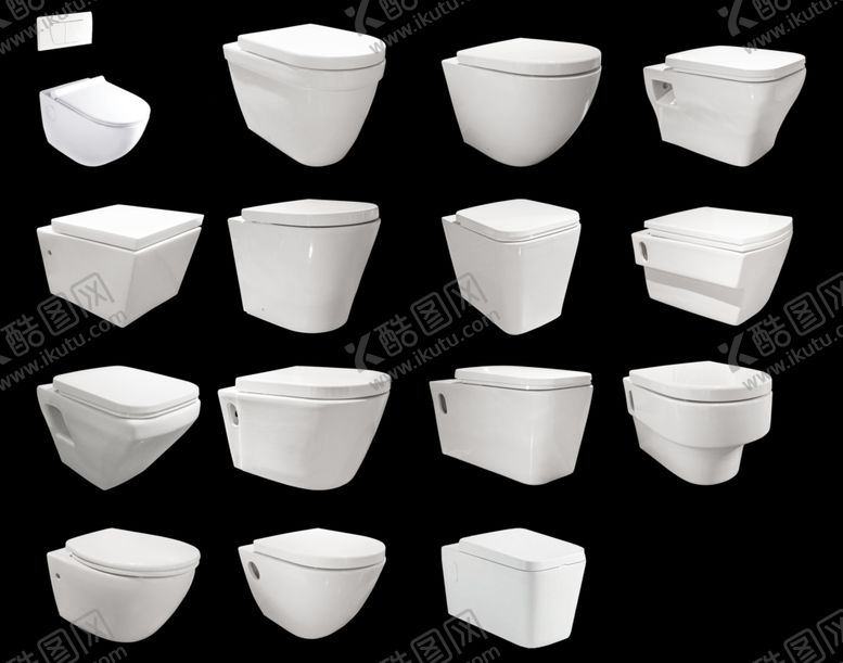 编号：22363610042238219259【酷图网】源文件下载-挂厕马桶