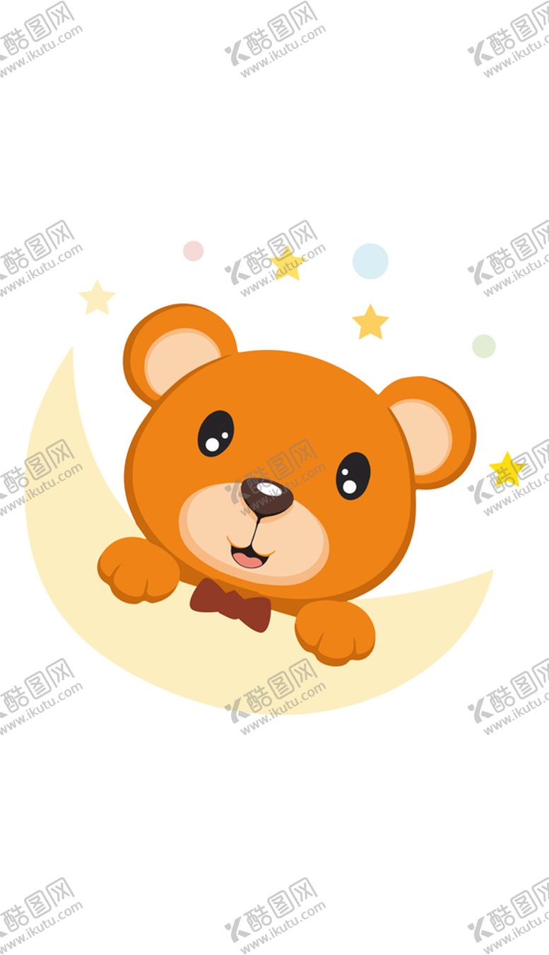 编号：65417511232043434407【酷图网】源文件下载-手绘卡通可爱小熊头像免抠图案