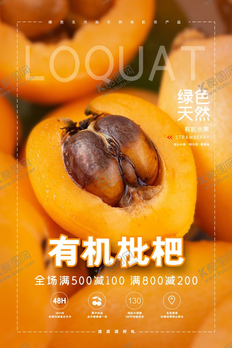 编号：12726409291818028841【酷图网】源文件下载-枇杷海报