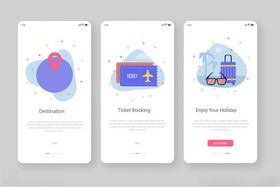 手机应用引导页设计展示