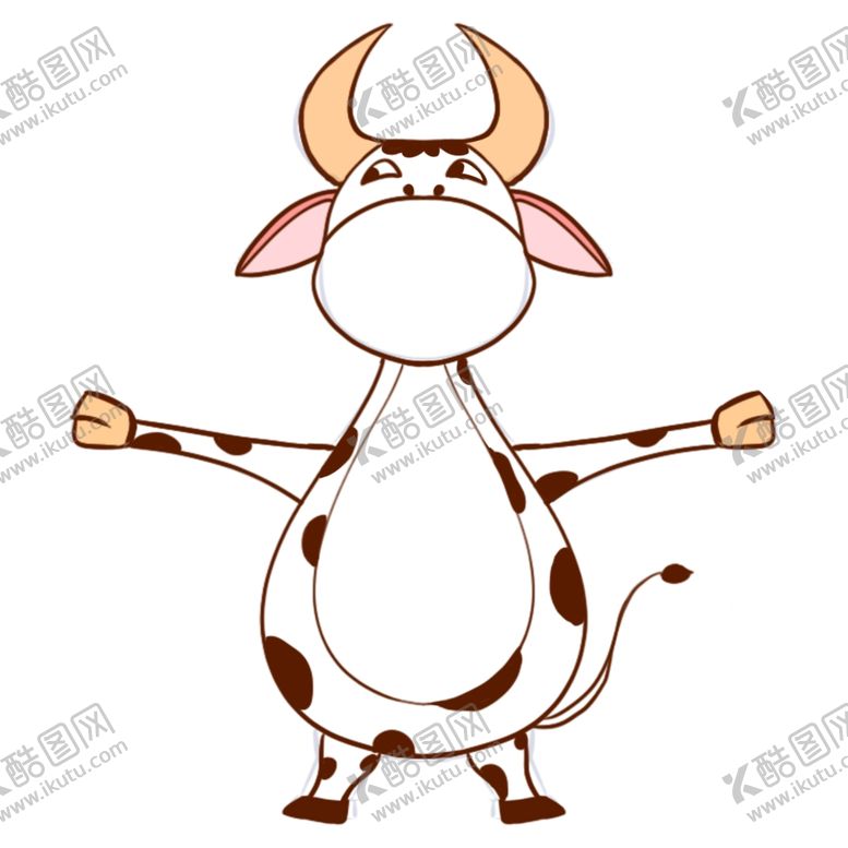编号：56822804250918236167【酷图网】源文件下载-卡通牛拍照框