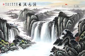 流水背景  