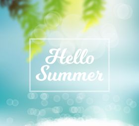 创意夏季阳光海滩