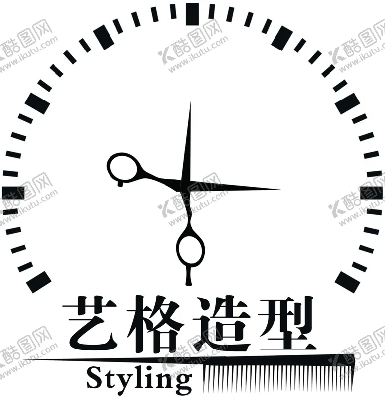 编号：73118402081548257966【酷图网】源文件下载-理发店标志