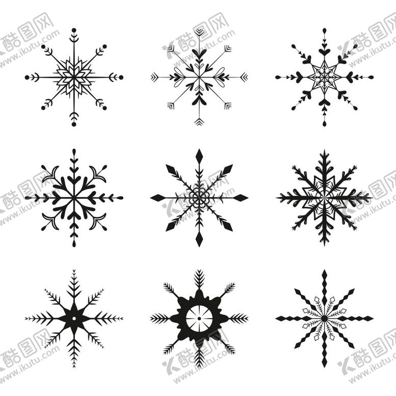编号：31650912011323196590【酷图网】源文件下载-雪花图案