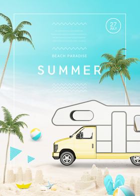夏季海报图片