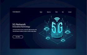 科技电信5G5G广告5G展板5G海报