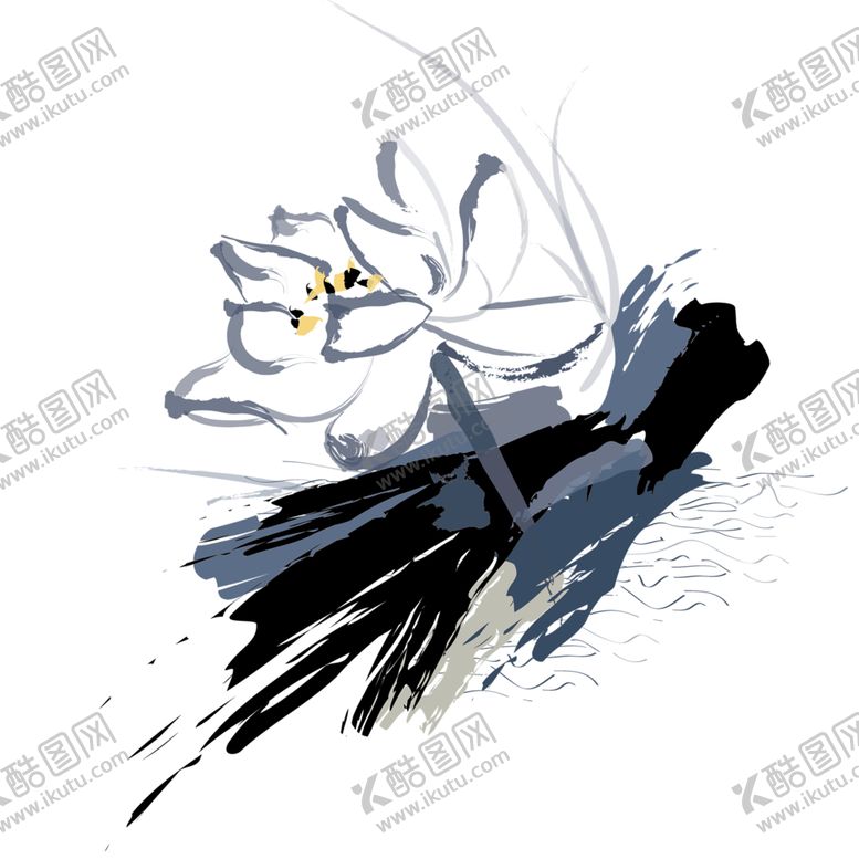 编号：91037104211012353649【酷图网】源文件下载-水墨荷花粉色荷花荷花意境