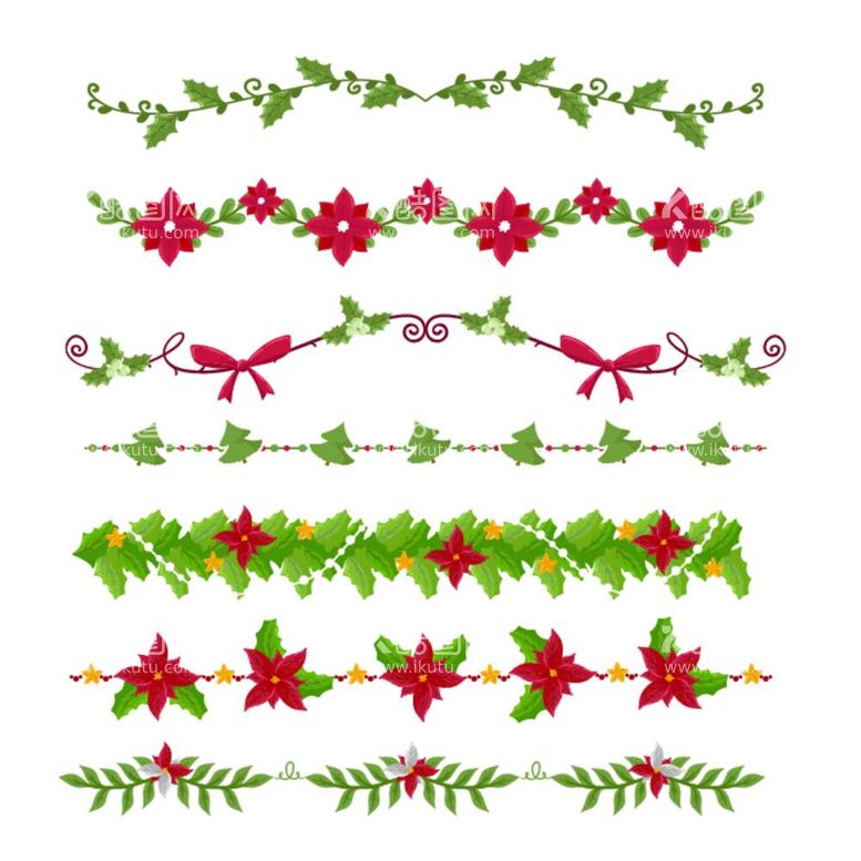 编号：15152012041201009753【酷图网】源文件下载-圣诞节分割线