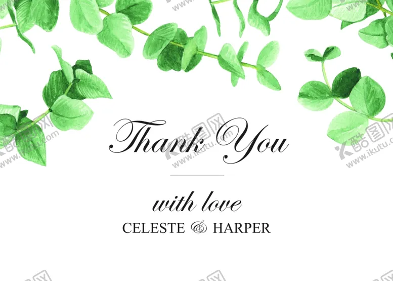 编号：91834509091454301686【酷图网】源文件下载-森系小清新邀请函背景