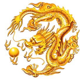 金属生肖龙手绘