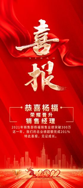 喜报海报