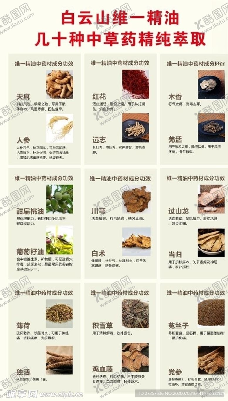 编号：29378105121524052833【酷图网】源文件下载-白云山维一植物精油