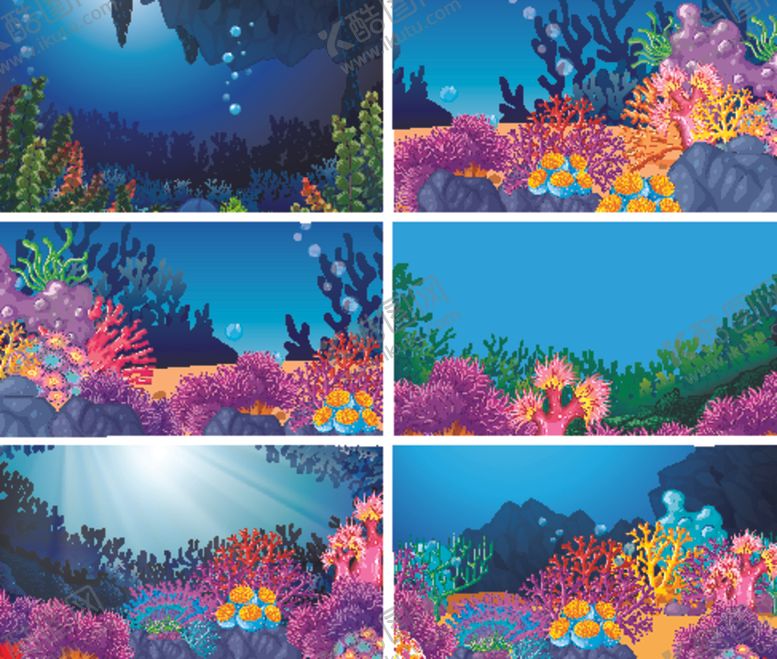 编号：64898311021201425447【酷图网】源文件下载-梦幻海底世界美丽景象