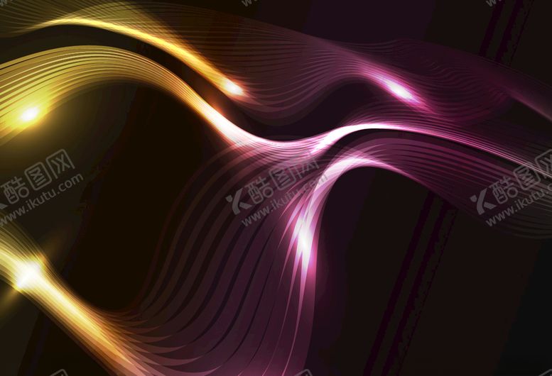 编号：41528610051621235915【酷图网】源文件下载-流光炫彩线条图案