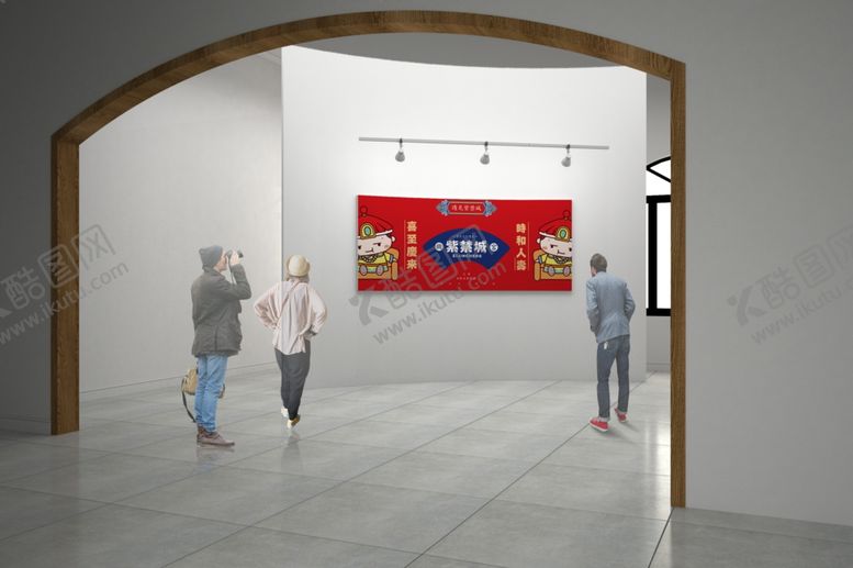 编号：78247706250501579351【酷图网】源文件下载-画展场景样机