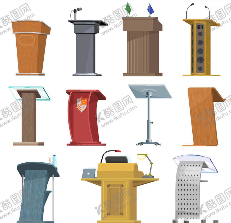编号：91106109221306403091【酷图网】源文件下载-演讲台