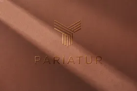 LOGO样机纸面烫金投影效果