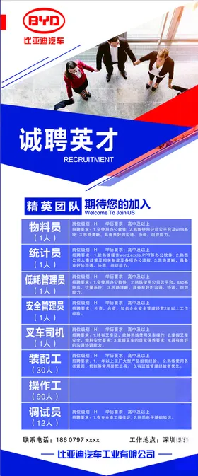 招聘展架