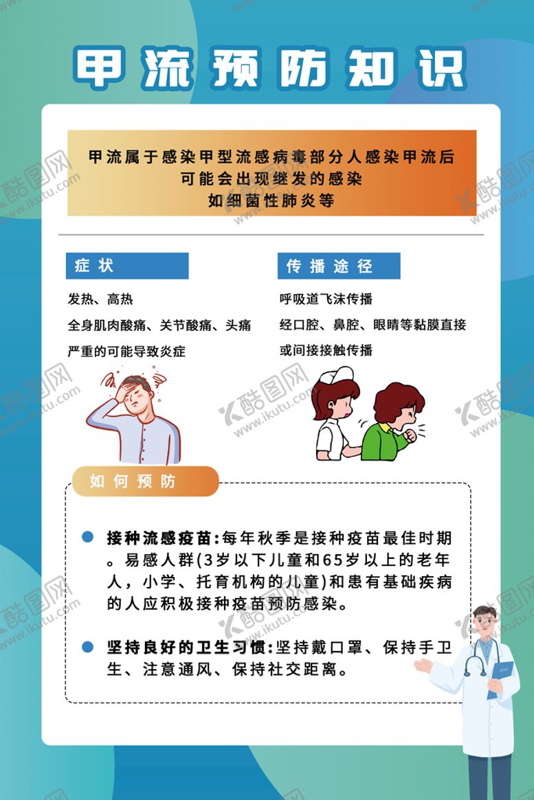 编号：74953109211738014620【酷图网】源文件下载-甲流预防知识