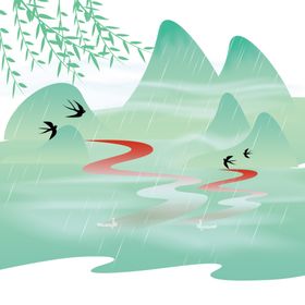 清明节素材春天绿色传统小吃