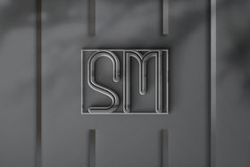 logo样机银色办公信纸VI模板