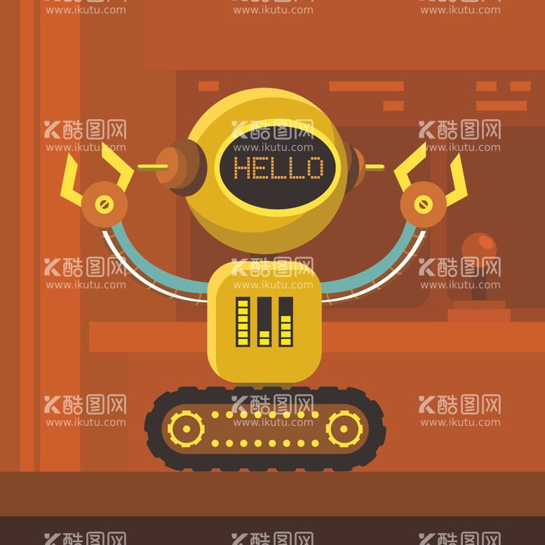 编号：21118303182208165666【酷图网】源文件下载-卡通机器人图片