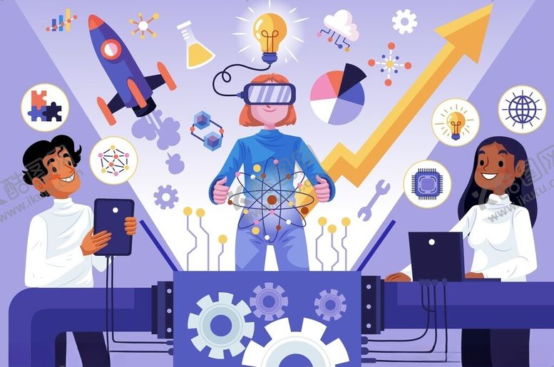 编号：93959306300706201588【酷图网】源文件下载-儿童畅享科技创意世界