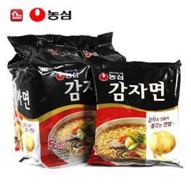 韩国农心辛拉面方便面四连包黑色