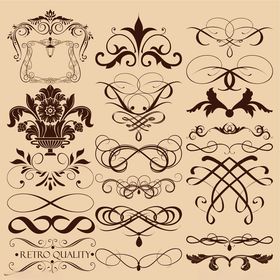 复古欧式装饰花纹图案集