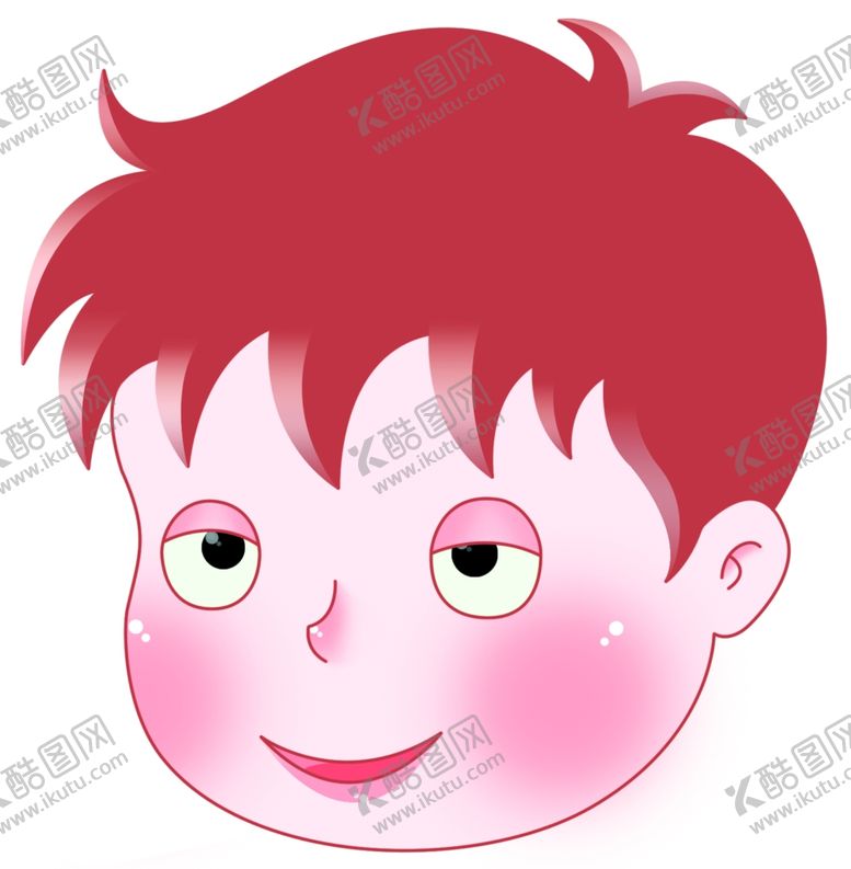 编号：87118810281648435148【酷图网】源文件下载-小孩矢量图表情儿童头