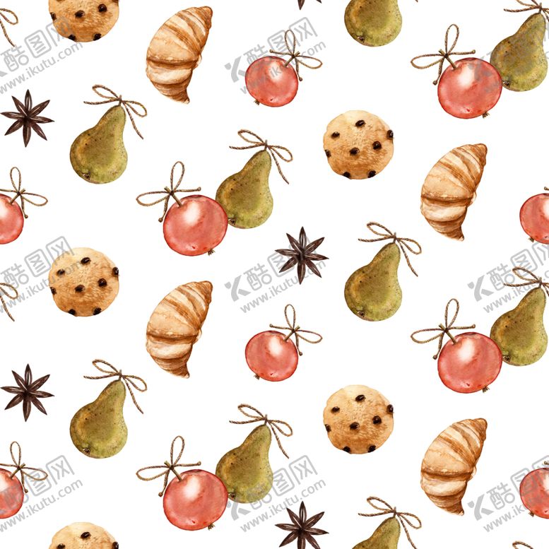 编号：50284409261930058372【酷图网】源文件下载-水彩花朵底纹图案