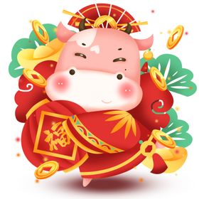 卡通牛