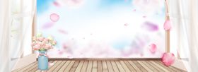 简约促销窗台海报banner