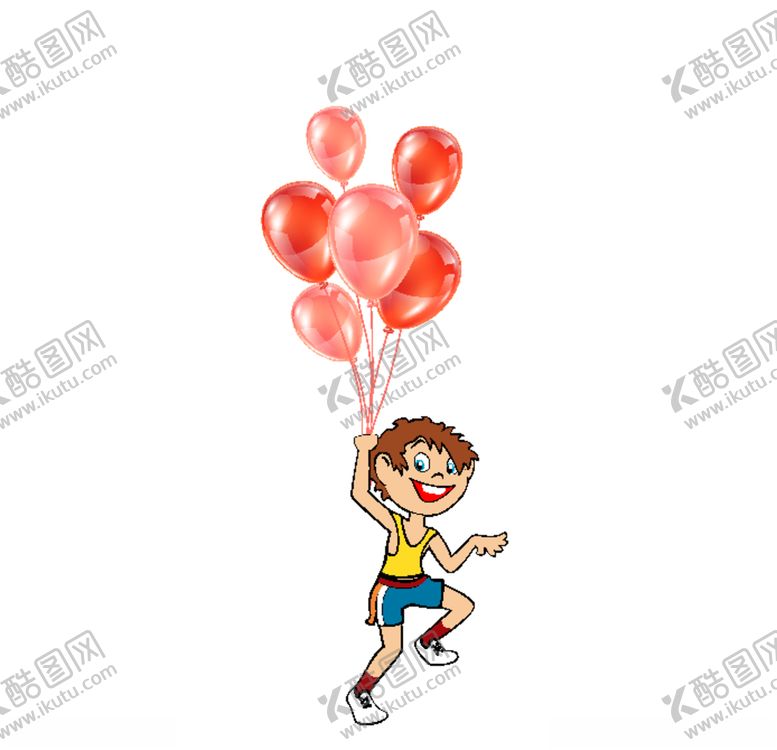 编号：92553505180844478426【酷图网】源文件下载-小孩拿气球