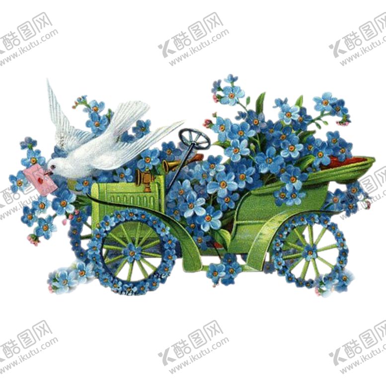 编号：76668506250423324635【酷图网】源文件下载-唯美蓝色花朵png