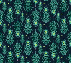 创意孔雀羽毛无缝背景