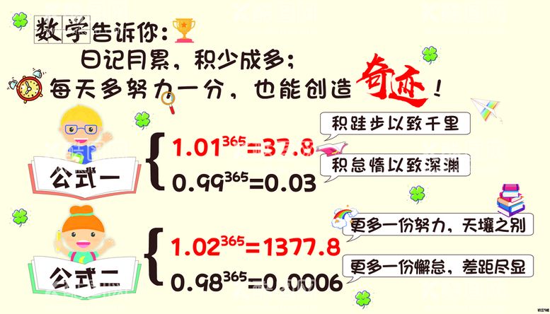 编号：50186709300442041053【酷图网】源文件下载-数学告诉你日积月累