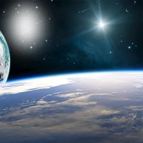 创意星空合成海报图片银河外