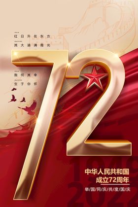 72周年海报素材