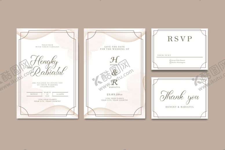 编号：40310203311838503746【酷图网】源文件下载-婚礼请柬