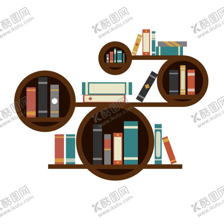 编号：35429609130719116530【酷图网】源文件下载-卡通书架