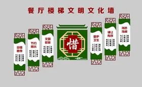 文明社区楼梯文化墙